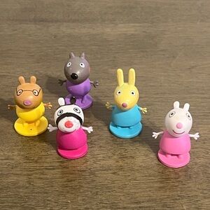 2003 Peppa Pig Figures Lot Family And Friends